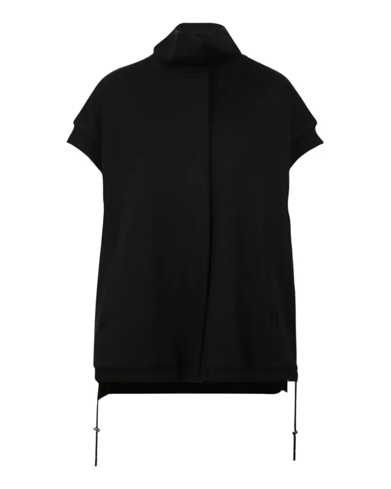 Max Mara high-neck drawstring-hem jacket - Schwarz Schwarz