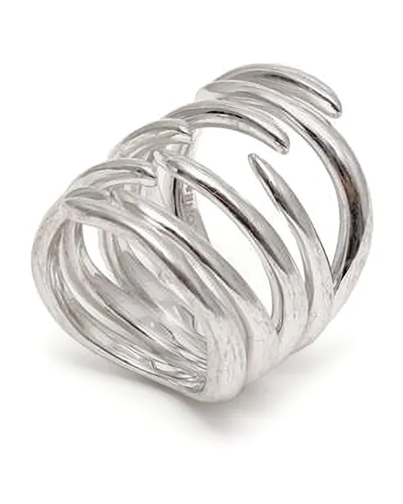 PANCONESI Ring im Layering-Look - Silber Silber