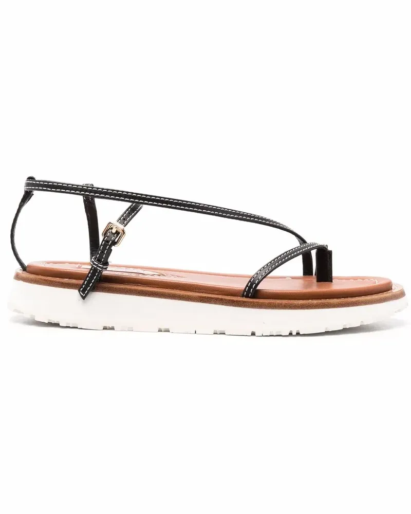Zimmermann Flache Riemchensandalen - Schwarz Schwarz