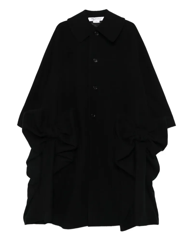 Comme des Garçons Mantel im Oversized-Look - Schwarz Schwarz