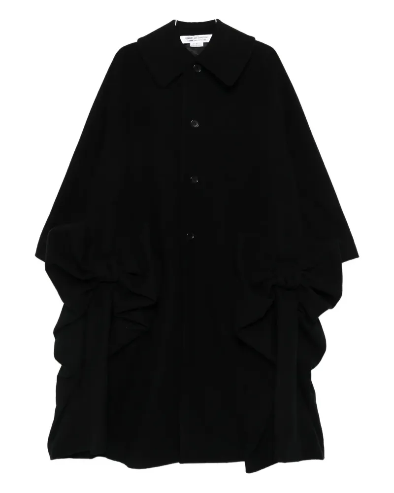 Comme des Garçons single-breasted oversized coat - Schwarz Schwarz