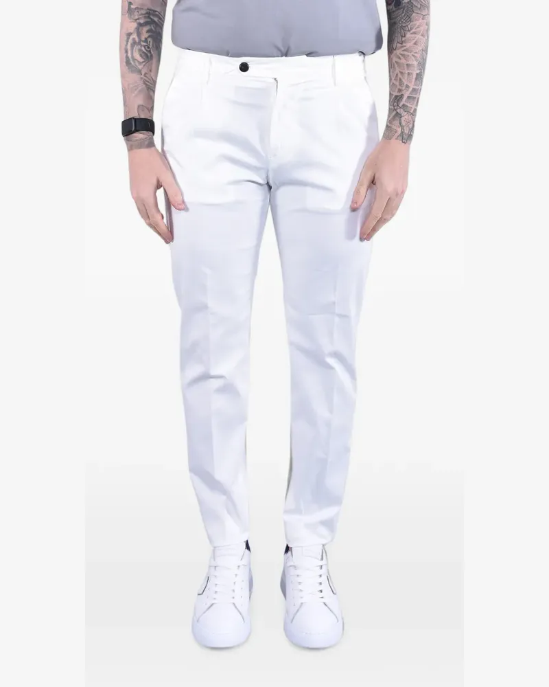 Eleventy belt-loops trousers - Weiß Weiß