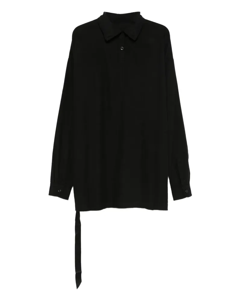 DRKSHDW by Rick Owens Gewebtes Oberteil mit Schnürung - Schwarz Schwarz