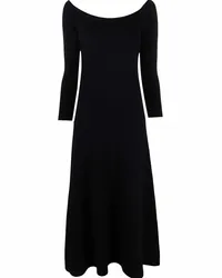 PAULA Schulterfreies Kleid Schwarz