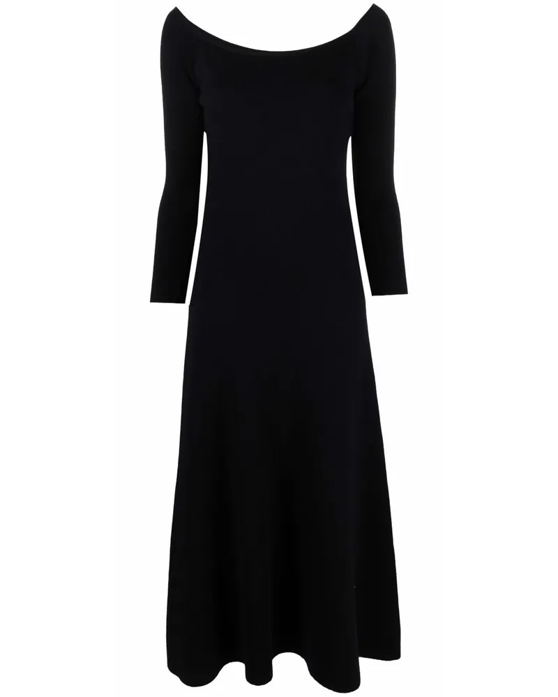 PAULA Schulterfreies Kleid Schwarz