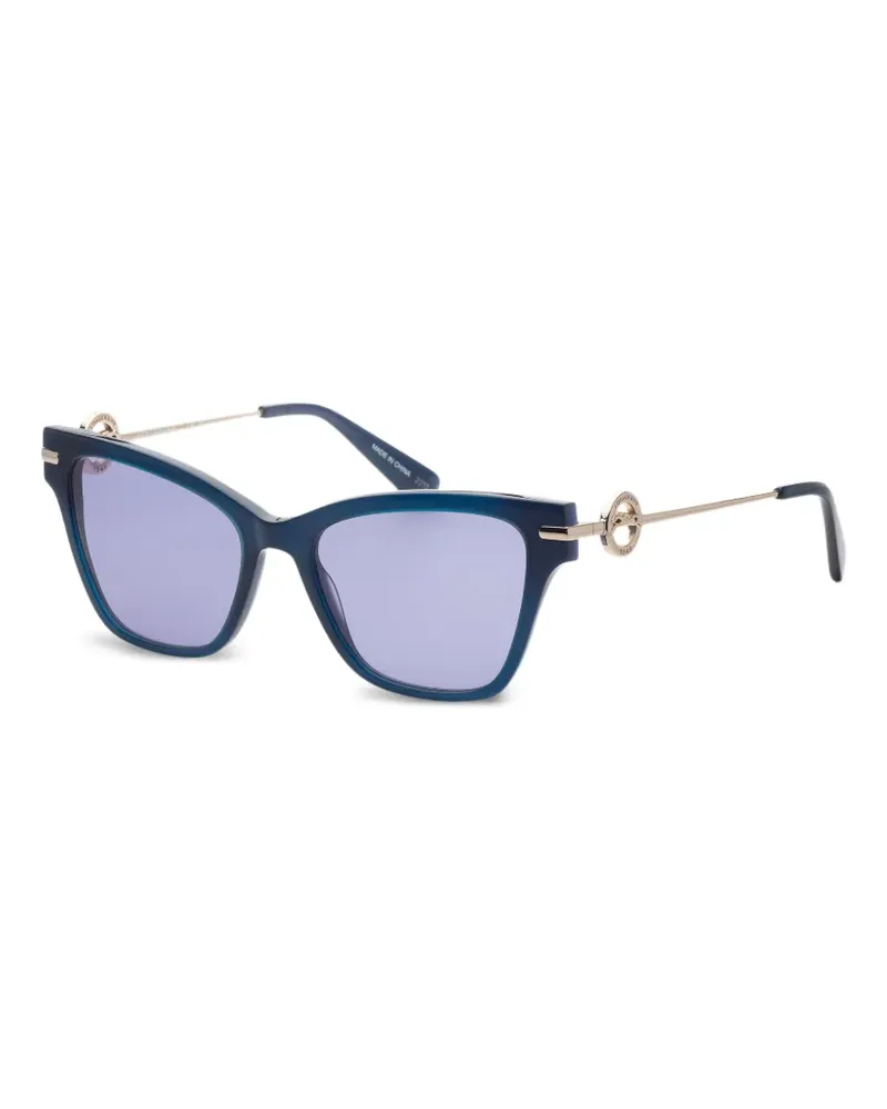 Longchamp Cat-Eye-Sonnenbrille mit Logo-Schild - Blau Blau
