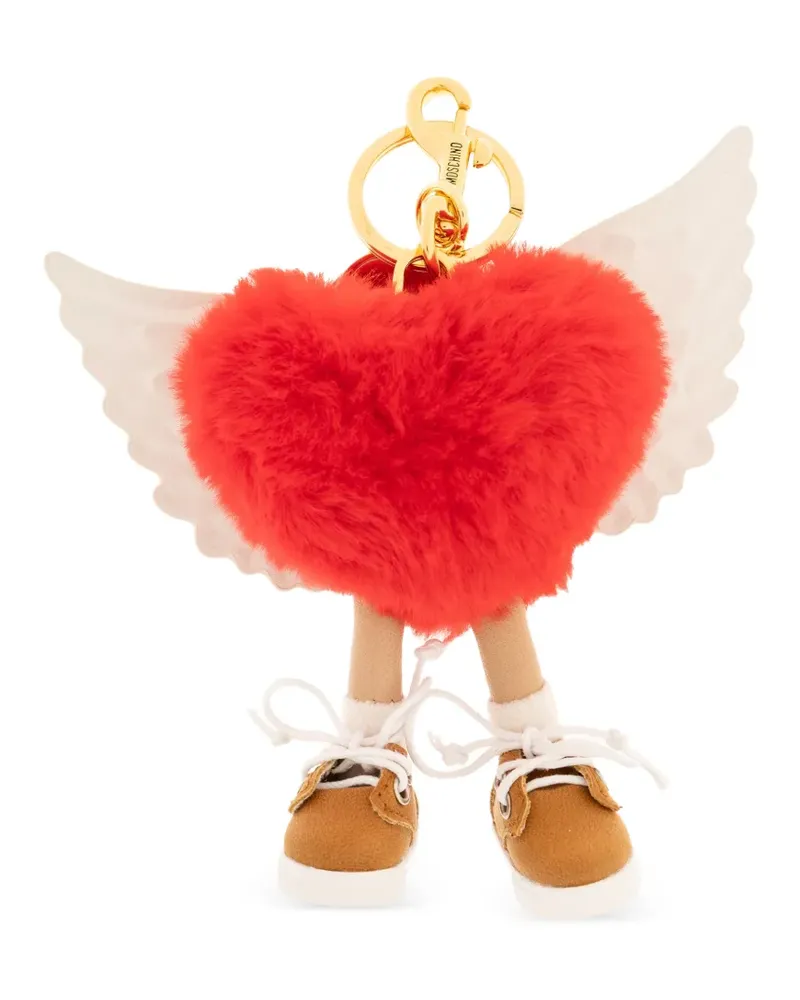 Moschino heart wings keyring - Rot Rot
