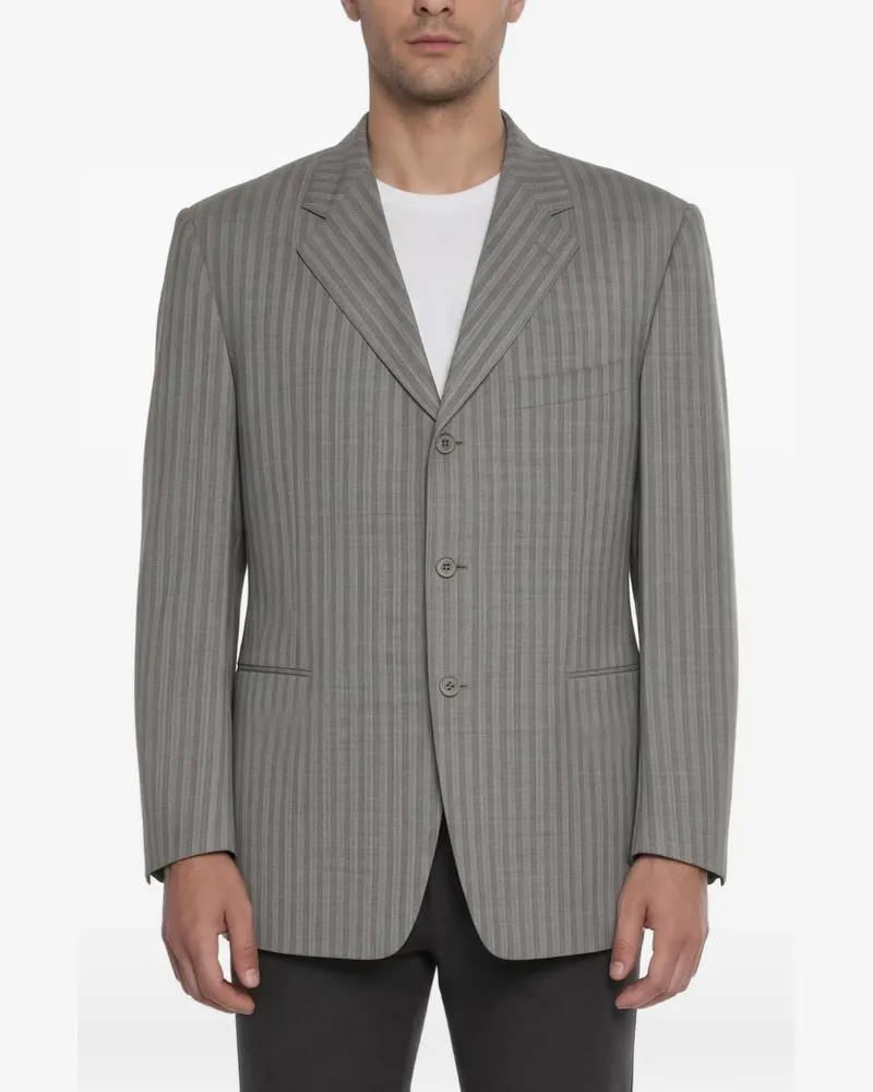 Canali pinstripe single-breasted blazer - Grau Grau