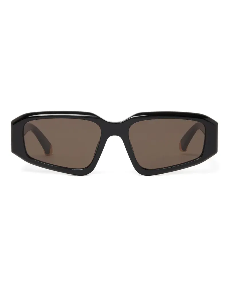 Stella McCartney Falabella Sonnenbrille mit geometrischem Gestell - Schwarz Schwarz
