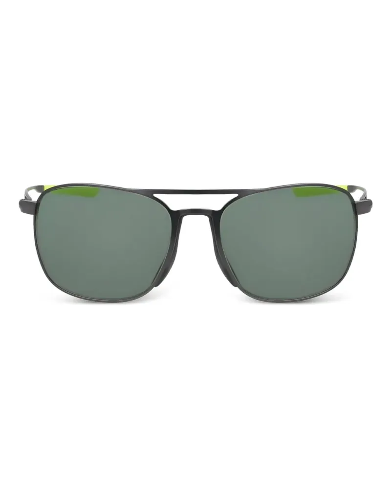Nike Eckige Sonnenbrille - Schwarz Schwarz