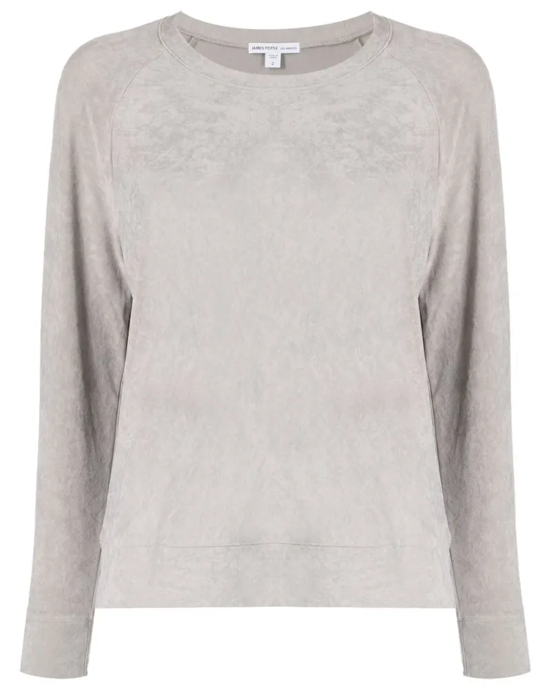 James Perse Klassisches Sweatshirt Grau