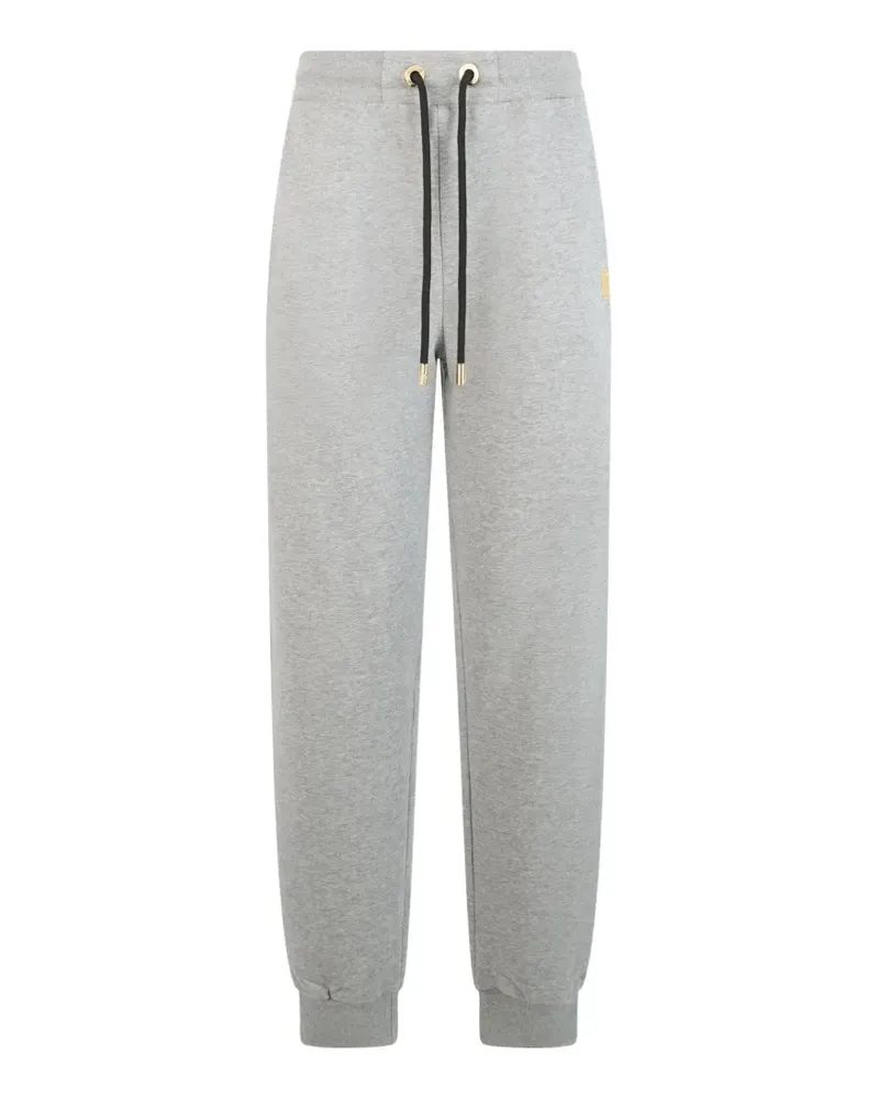 Roberto Cavalli logo-embroidered drawstring track pants - Grau Grau