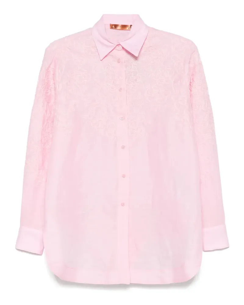 Ermanno Scervino Hemd mit Stickerei - Rosa Rosa