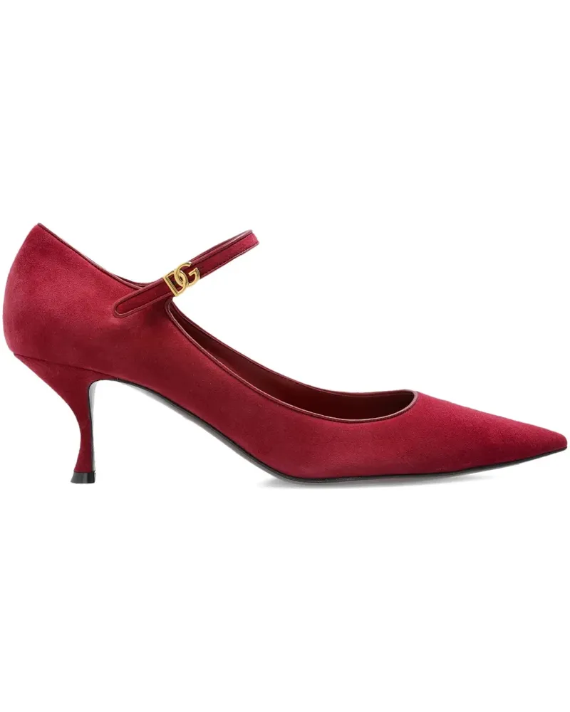 Dolce & Gabbana Spitze Pumps mit Knöchelriemen 60mm - Rot Rot