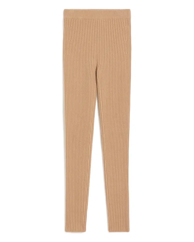 Max Mara Gerippte Hose - Nude Nude