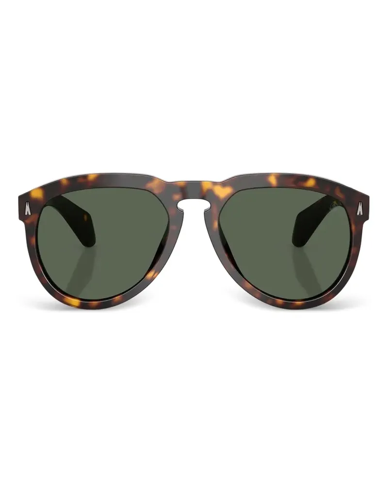 Moncler Runde Sonnenbrille - Braun Braun