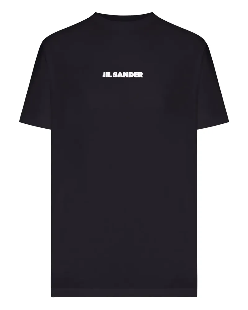 Jil Sander T-Shirt mit rundem Ausschnitt - Schwarz Schwarz