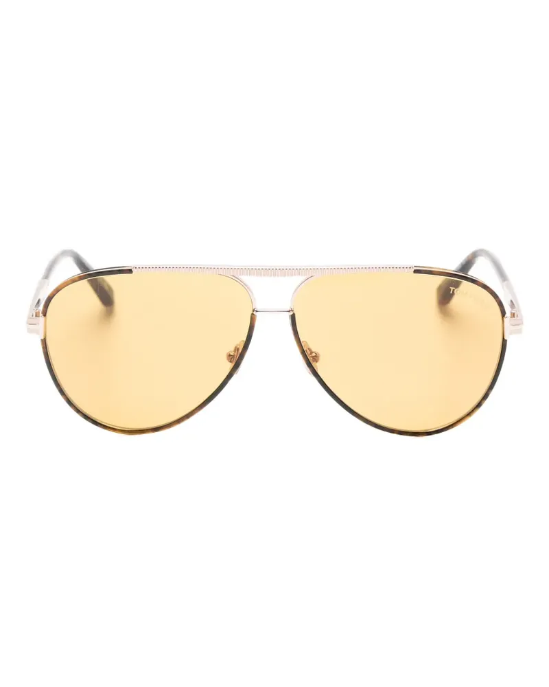 Tom Ford Rupert 02 pilot-frame sunglasses - Gold Gold