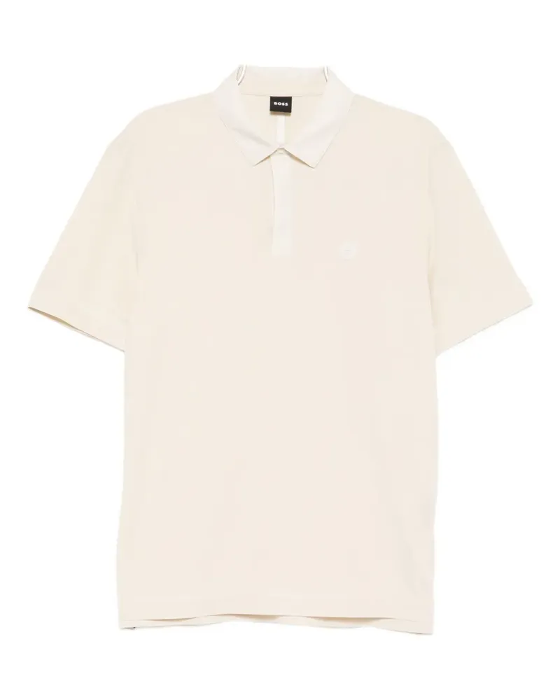HUGO BOSS Poloshirt mit Logo-Patch - Nude Nude