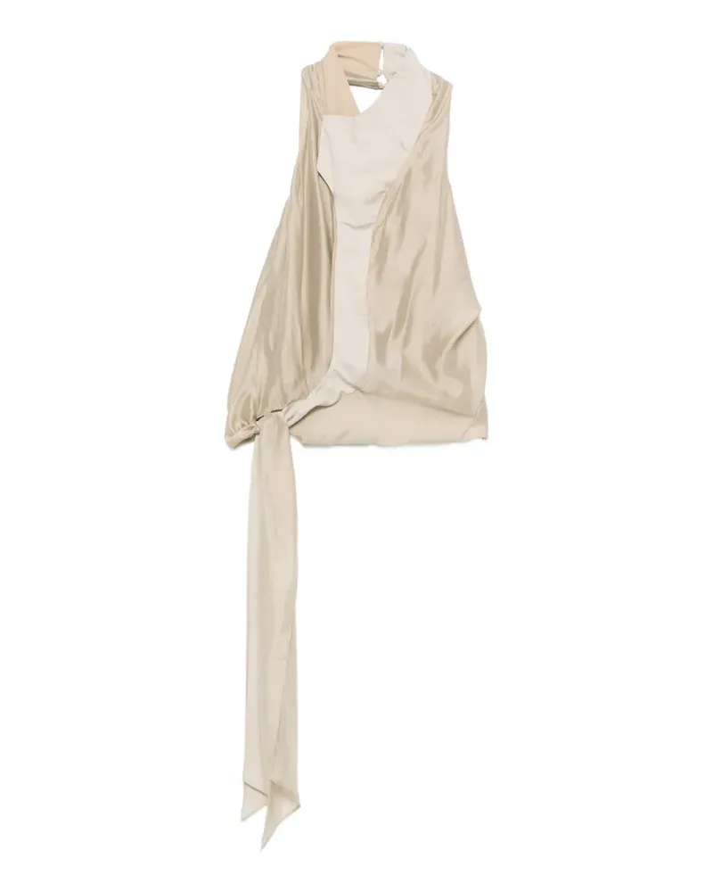 Entire Studios tie-strap top - Nude Nude