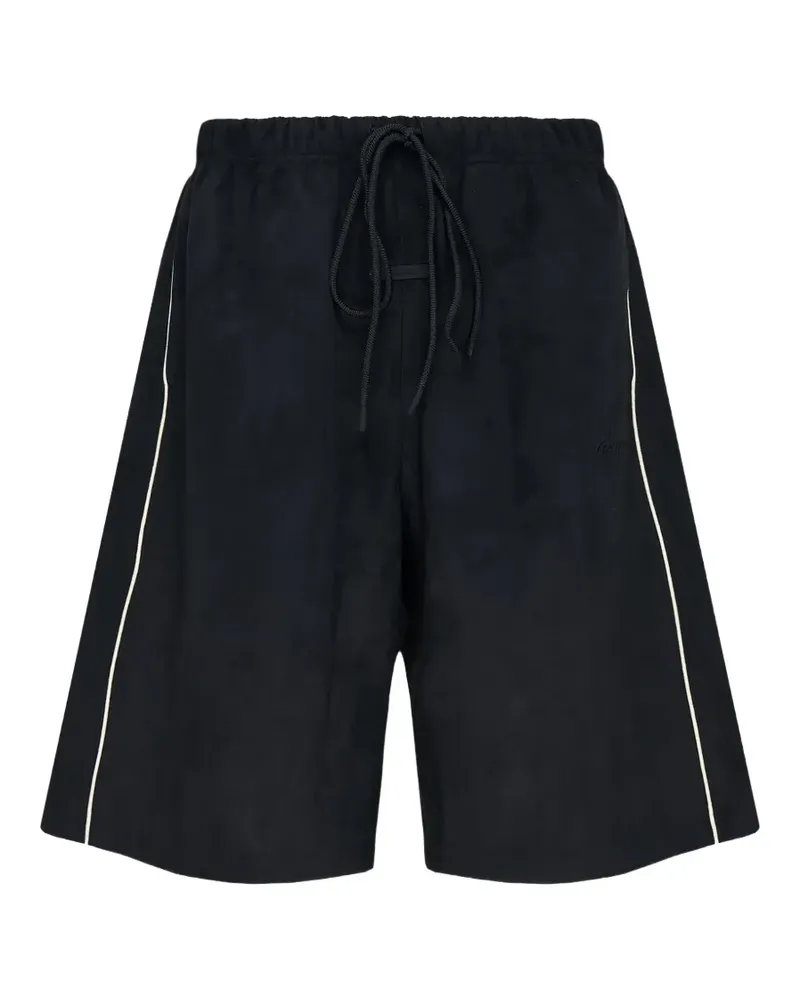 Fear of God Essentials contrast-piped shorts - Schwarz Schwarz