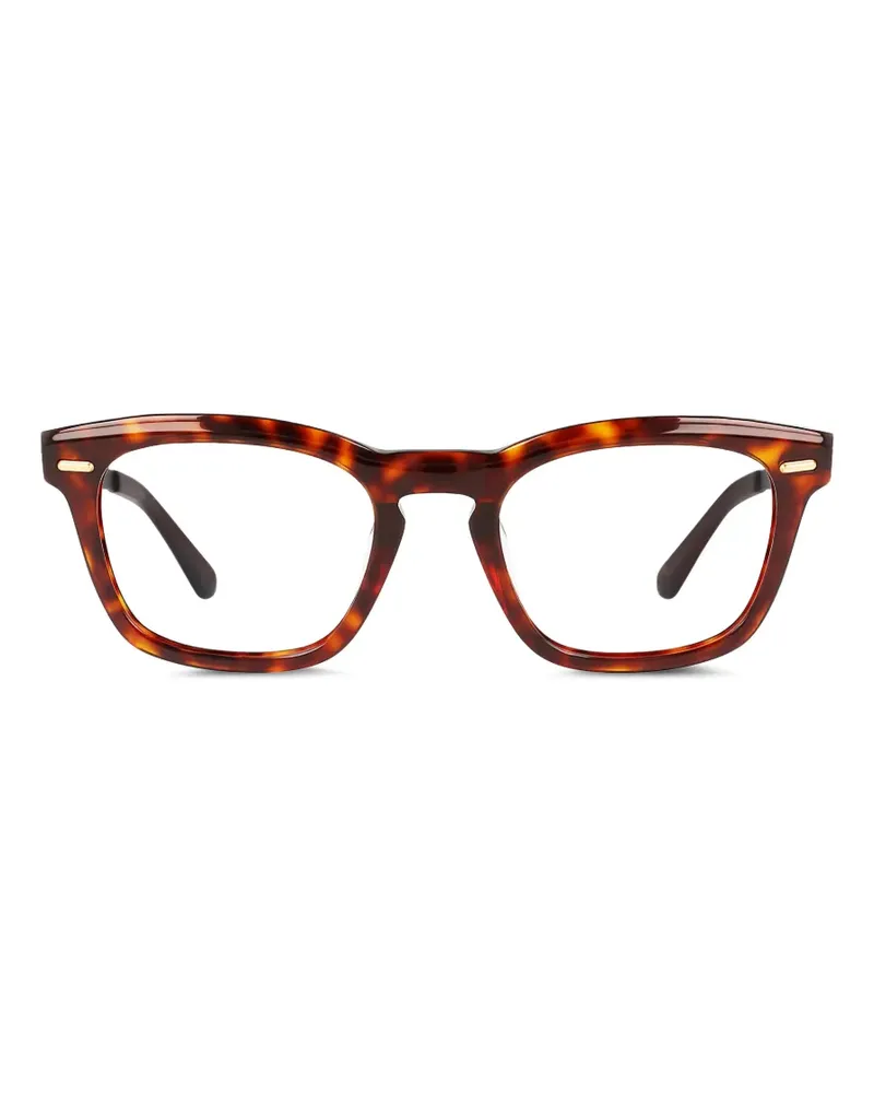 Calvin Klein Brille mit eckigem Gestell - Braun Braun