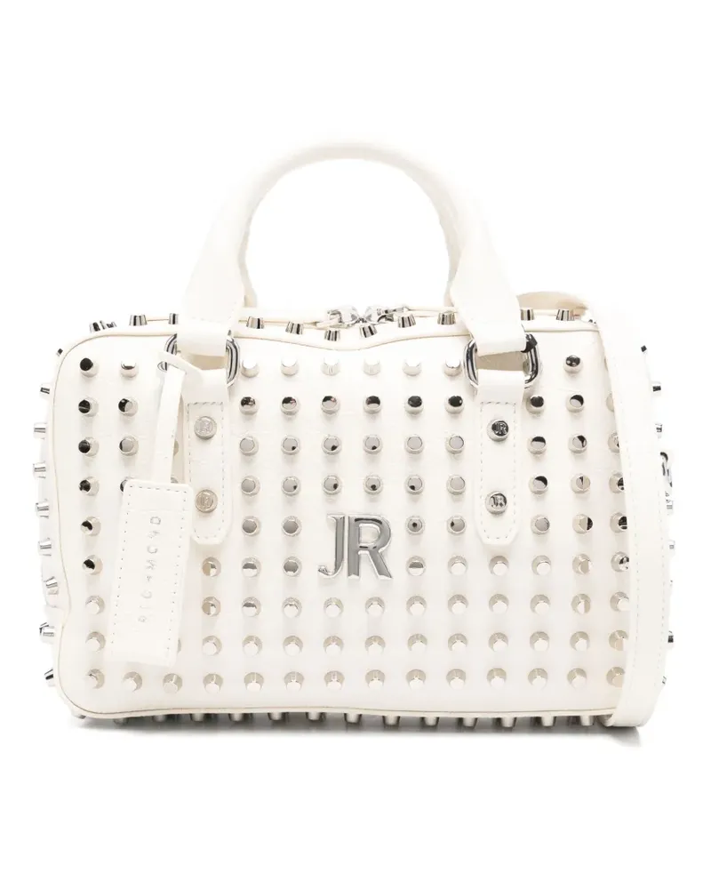 John Richmond Handtasche mit Nieten - Weiß Weiß