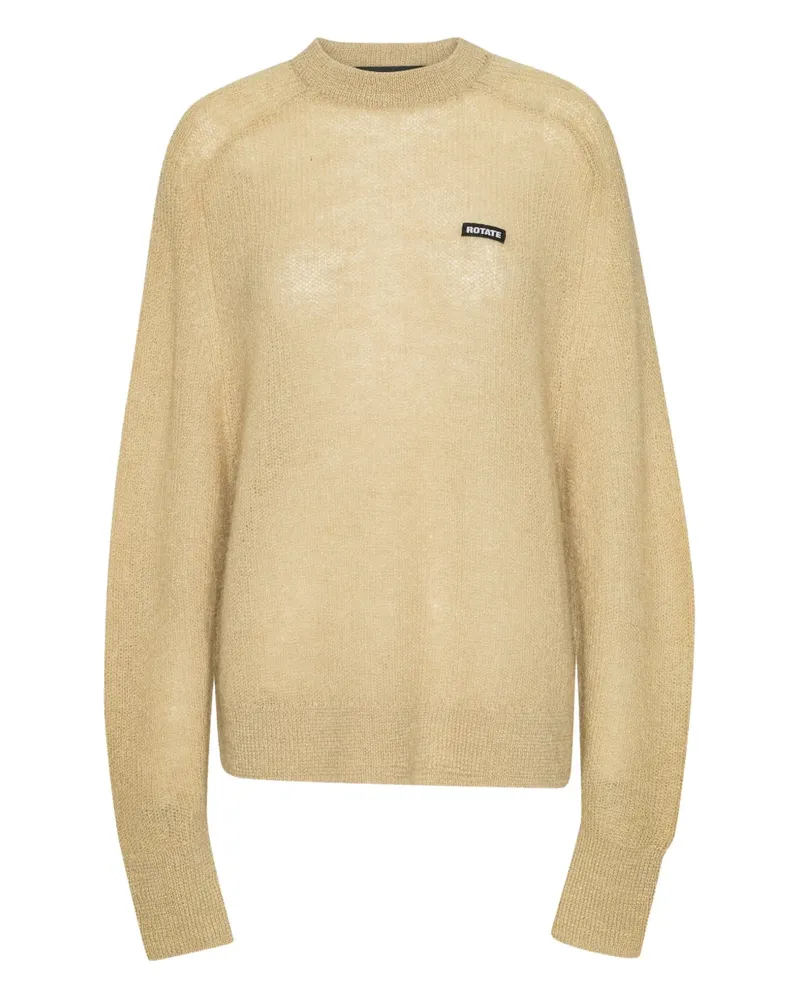 ROTATE Birger Christensen Pullover mit Logo-Etikett - Nude Nude