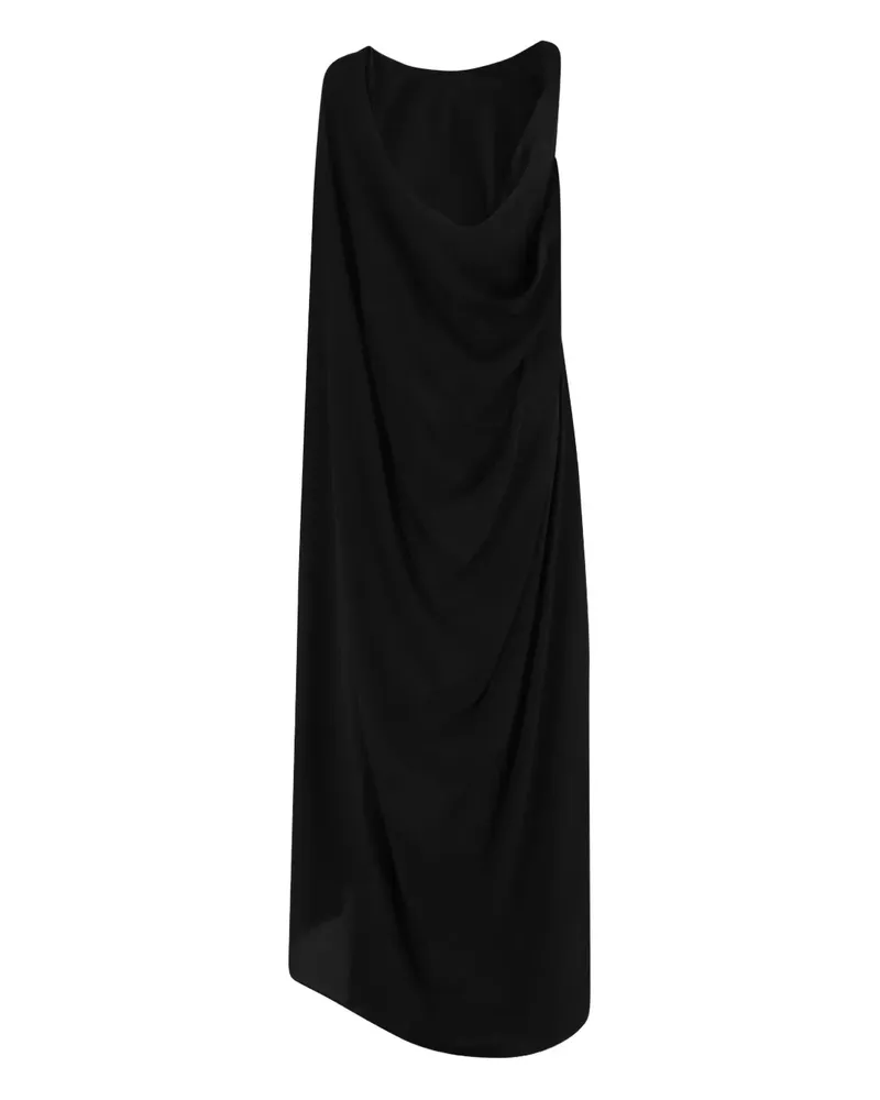 Erika Cavallini Drapiertes One-Shoulder-Kleid - Schwarz Schwarz