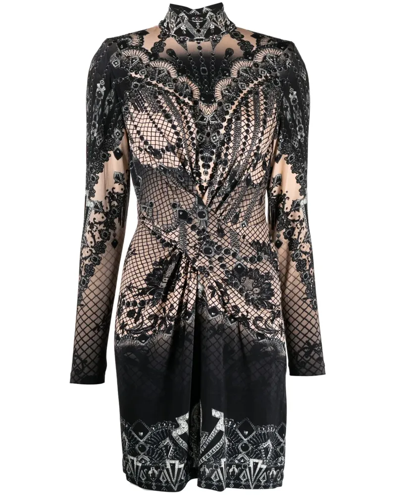 Camilla Kleid mit Print - Schwarz Schwarz