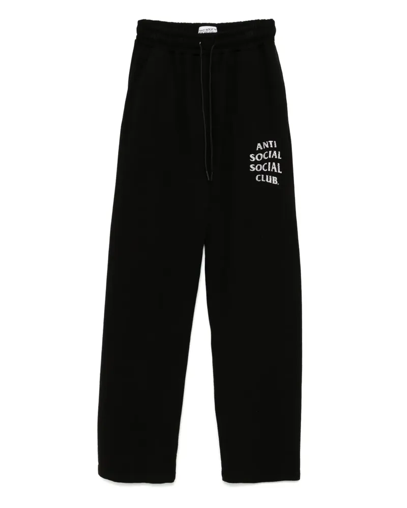 Anti Social Social Club Mind Games Jogginghose im Glitter-Look - Schwarz Schwarz