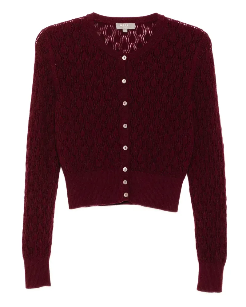 N.Peal Cardigan aus Kaschmir - Rot Rot