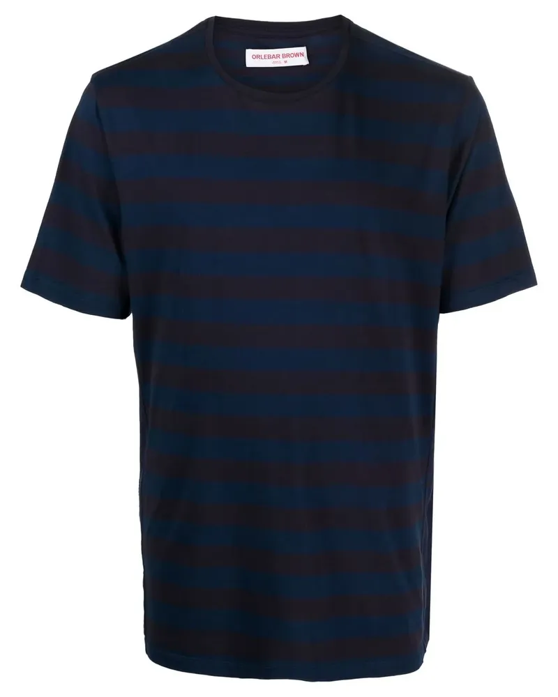 Orlebar Brown Gestreiftes Nicolas T-Shirt - Blau Blau