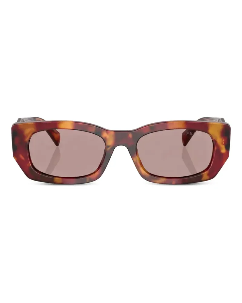 Prada Sonnenbrille mit eckigem Gestell - Braun Braun
