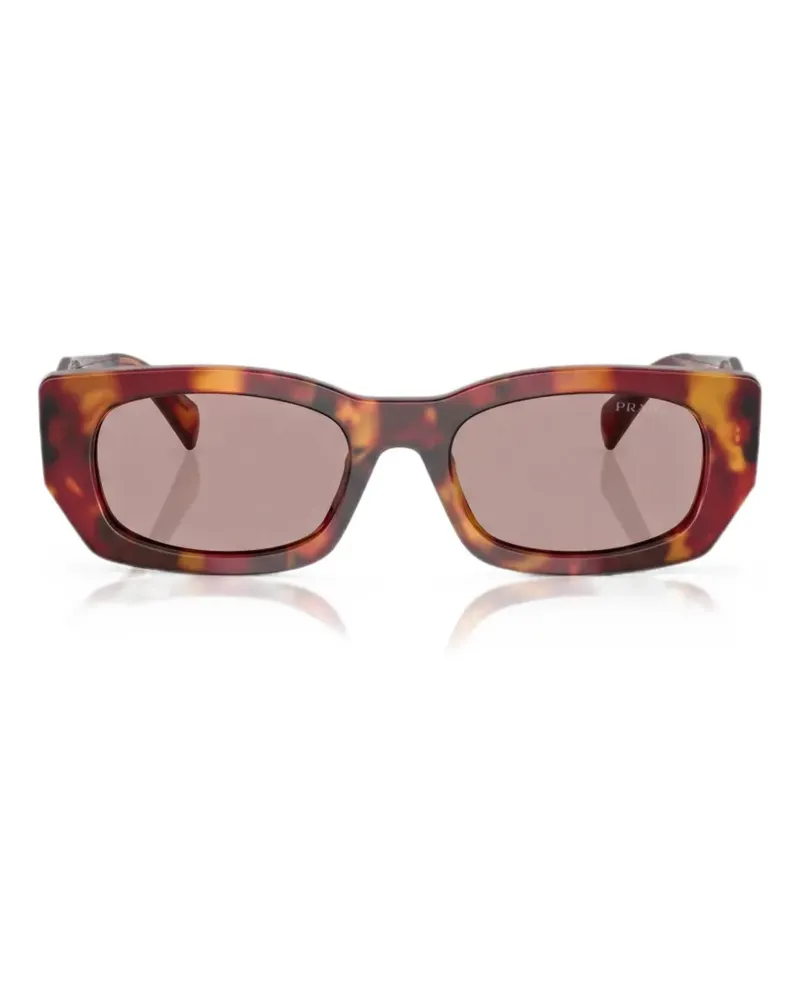 Prada Sonnenbrille mit eckigem Gestell - Braun Braun