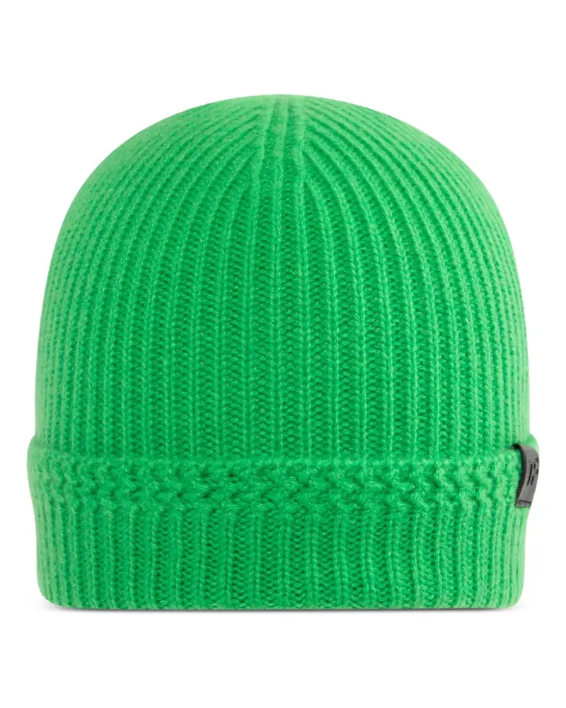 Tom Ford ribbed cashmere beanie hat - Grün Grün