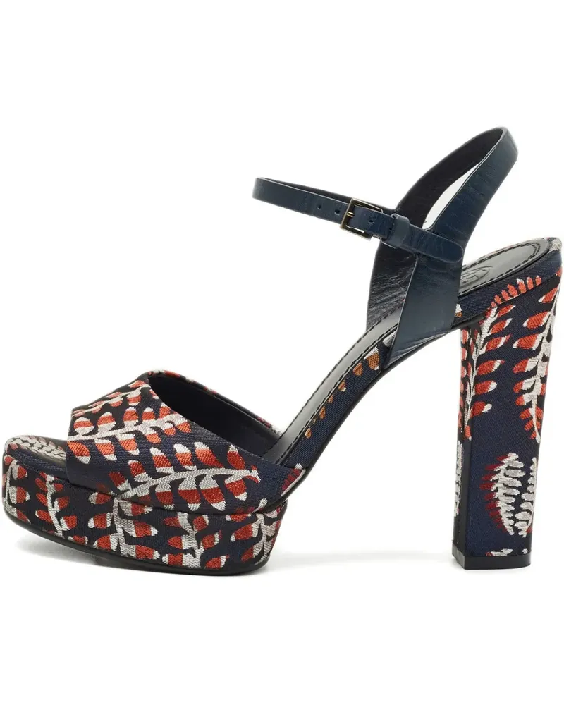Tory Burch Brocade block-heel sandals - Blau Blau