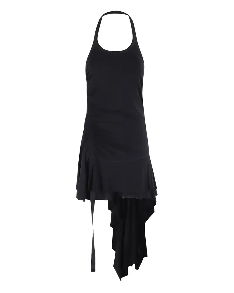 Helmut Lang Asymmetrisches Minikleid - Schwarz Schwarz