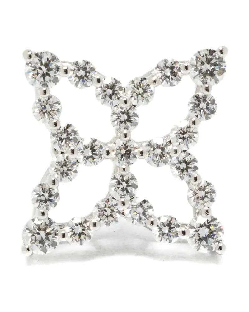Roberto Coin 18K white gold diamond earrings - Silber Silber