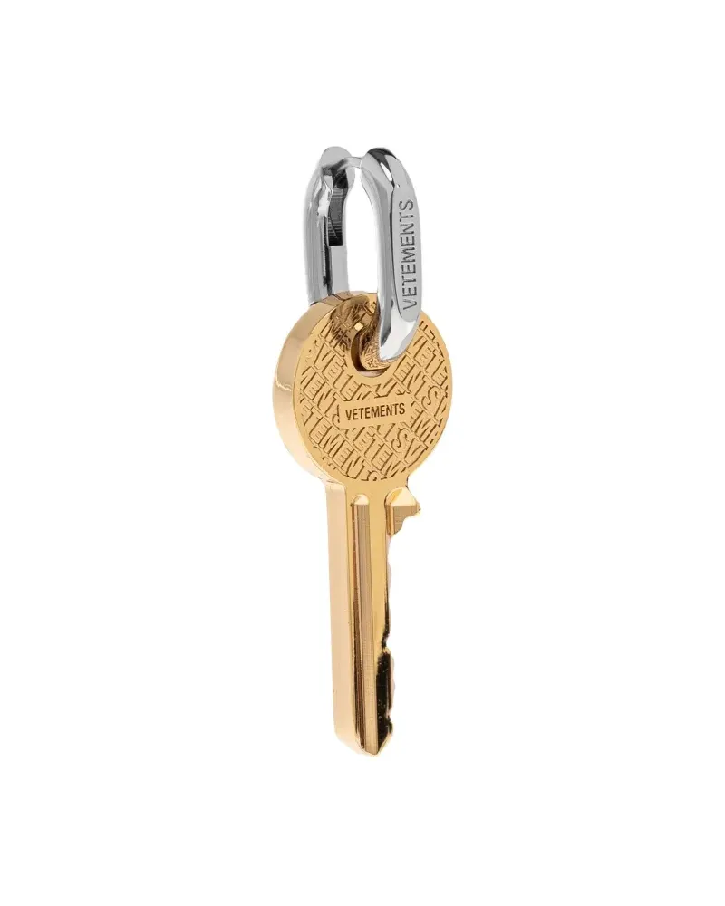 VETEMENTS key-charm earring - Gold Gold