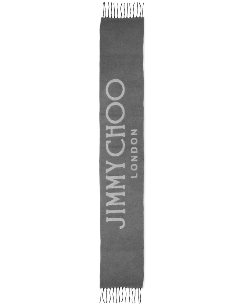Jimmy Choo Sema Jacquard-Schal - Grau Grau