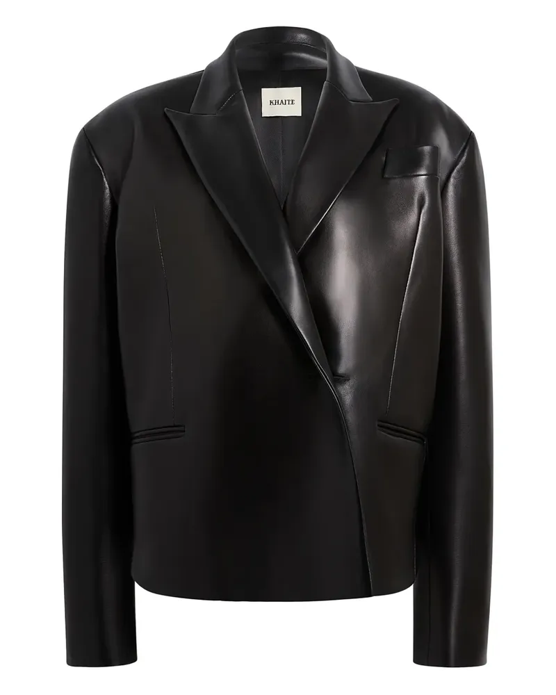 KHAITE Pelzjacke mit Revers - Schwarz Schwarz