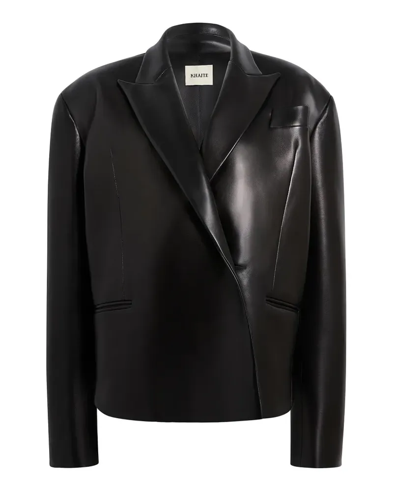 KHAITE Pelzjacke mit Revers - Schwarz Schwarz