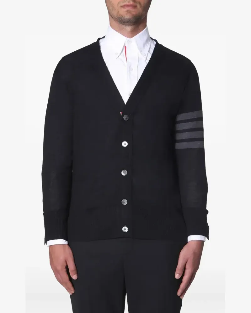 Thom Browne Cardigan mit V-Ausschnitt - Blau Blau