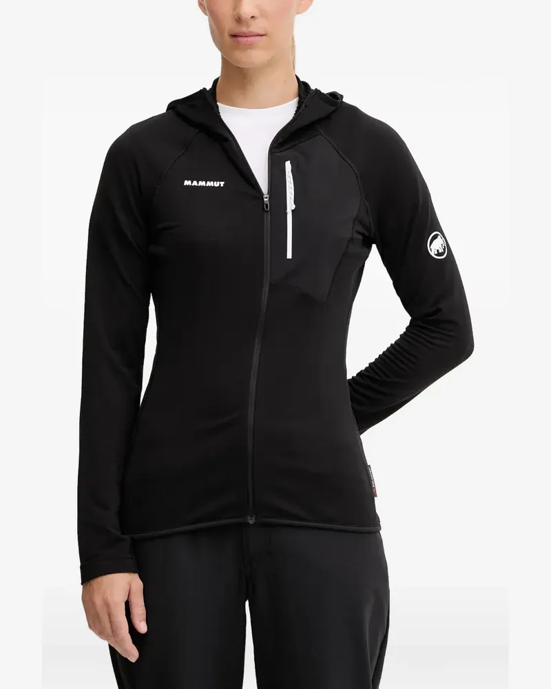 Mammut hooded zip-up top - Schwarz Schwarz