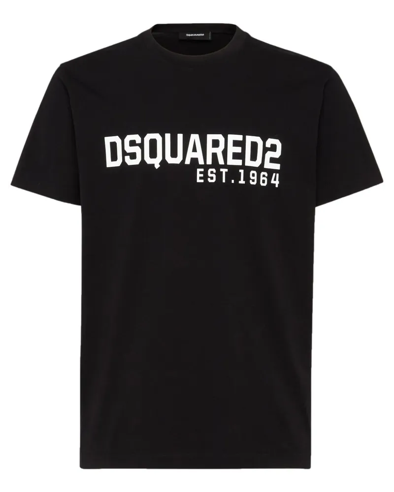 Dsquared2 T-Shirt mit Logo-Print Schwarz