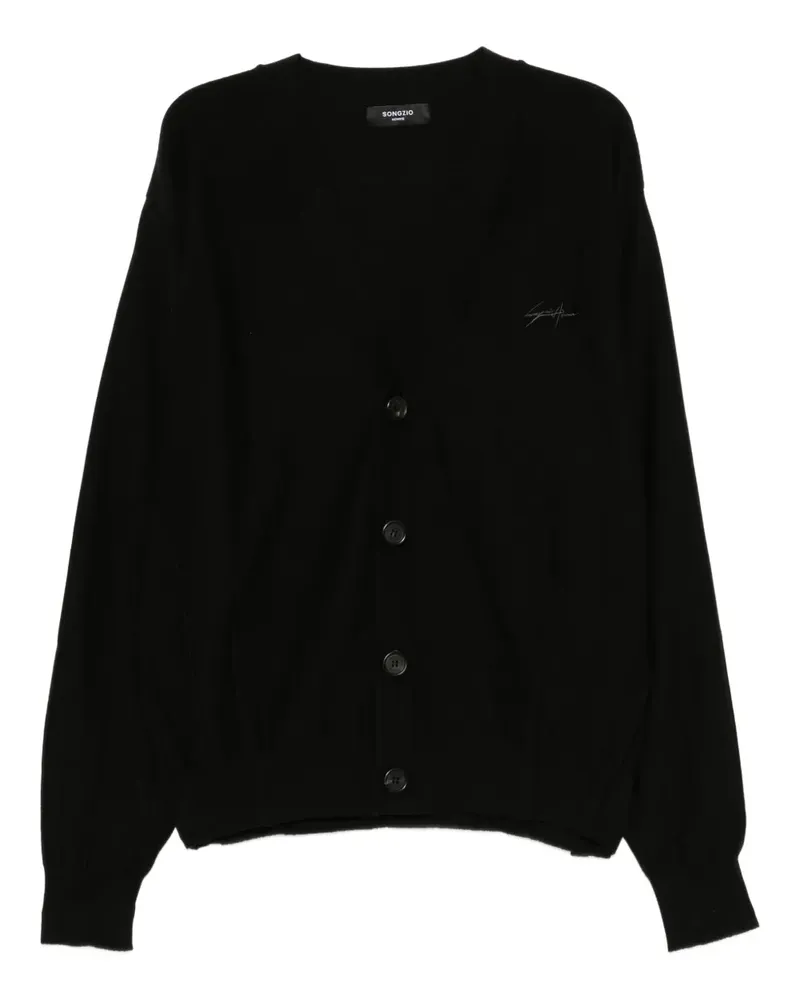 SONGZIO Edge Fold Cardigan - Schwarz Schwarz