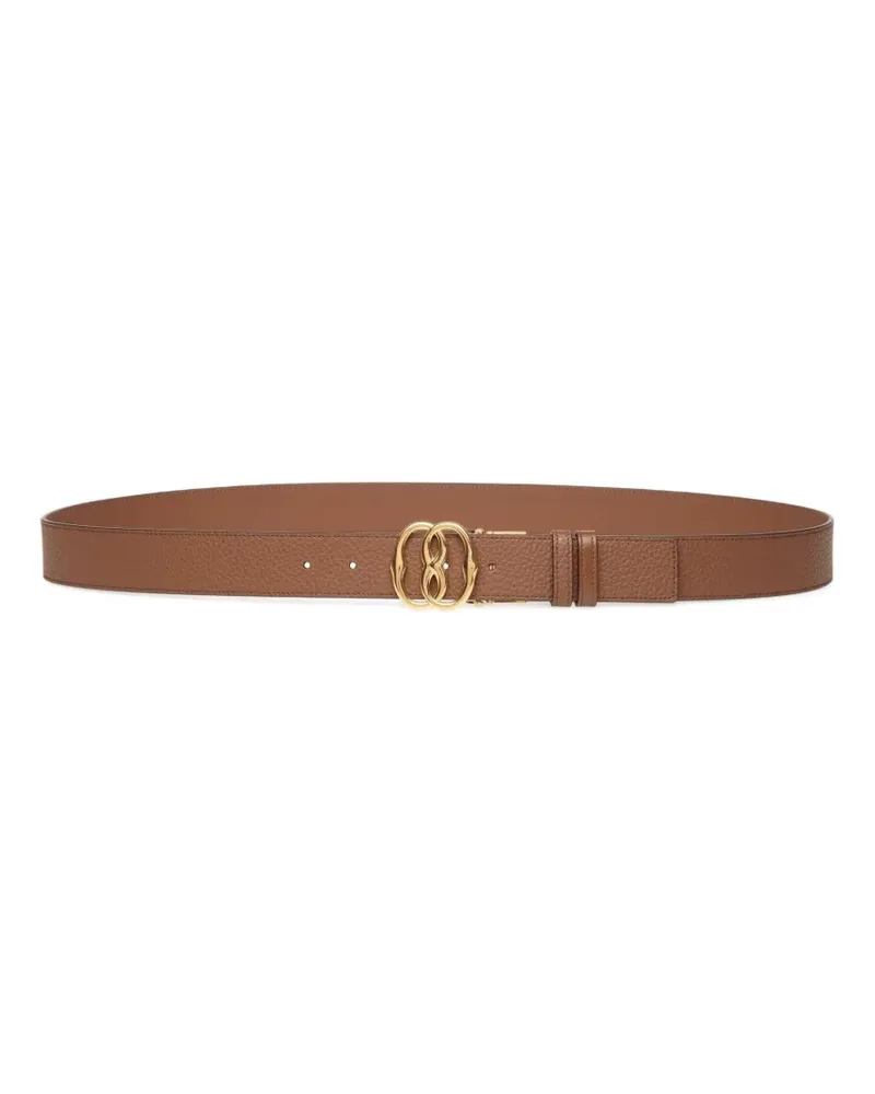 Bally Ledergürtel mit Logo-Schnalle - Braun Braun