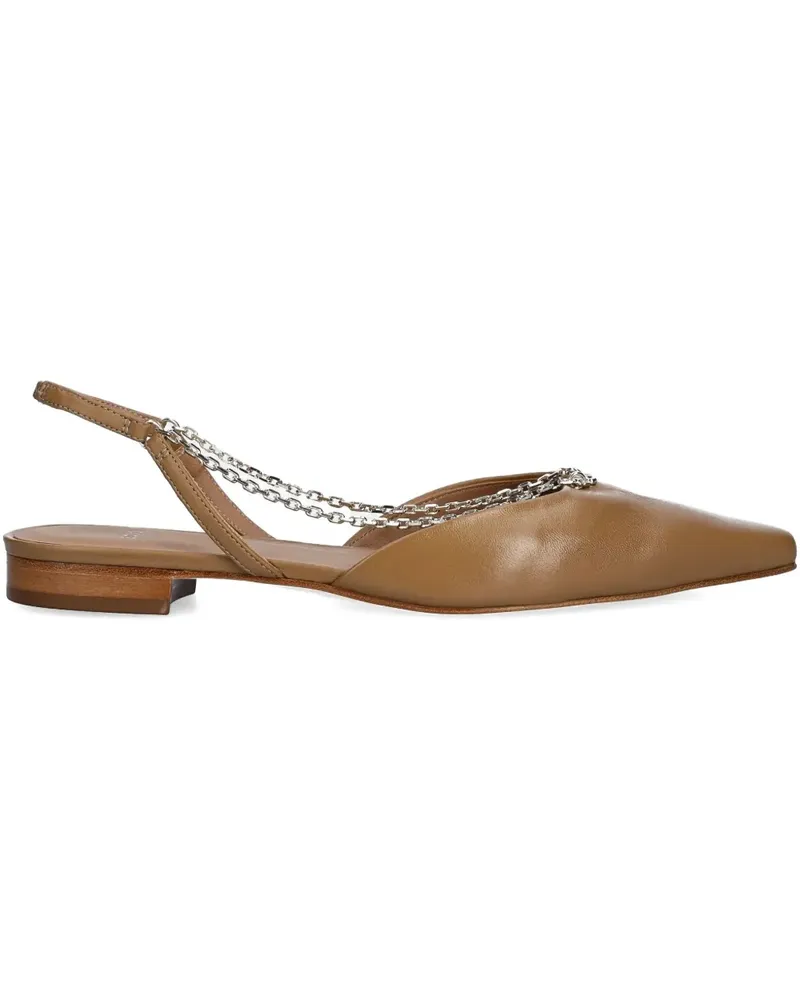 HUGO BOSS Ballerinas aus Leder - Braun Braun