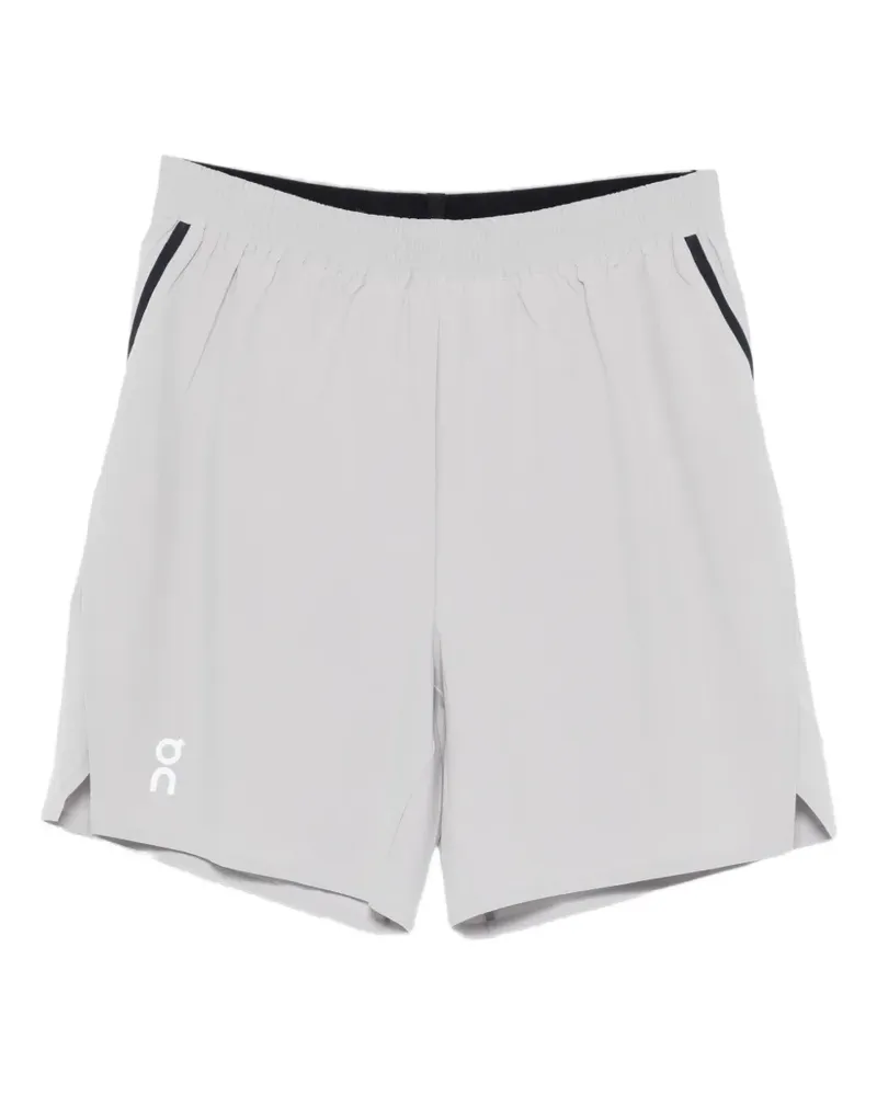 ON Shorts mit Logo-Besatz - Grau Grau